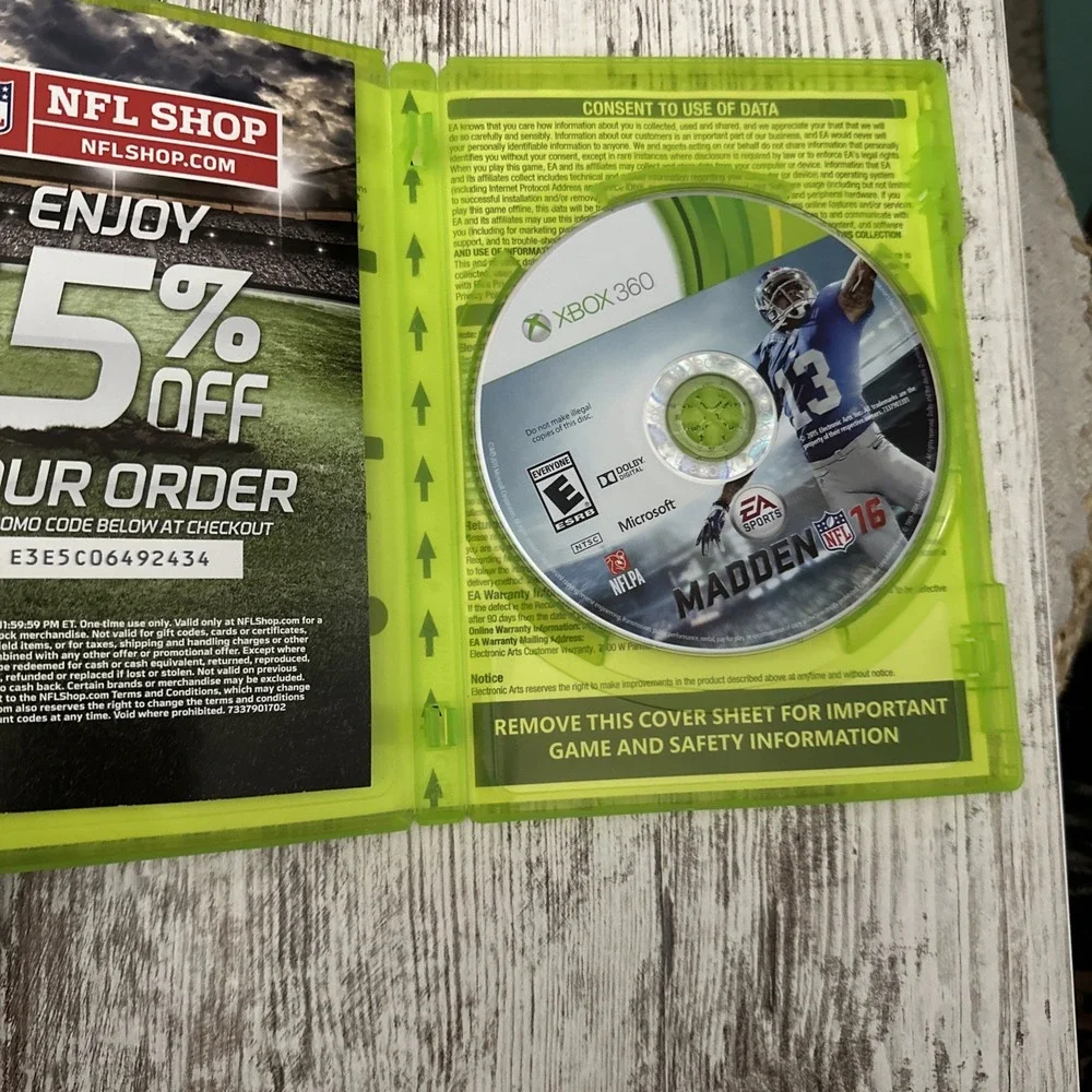 Madden NFL 15 (Microsoft Xbox 360, 2014) No Manual